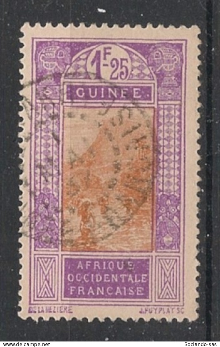 GUINEE - 1927-33 - N°YT. 112A - Gué à Kitim 1f25 Violet - Oblitéré / Used - Oblitérés