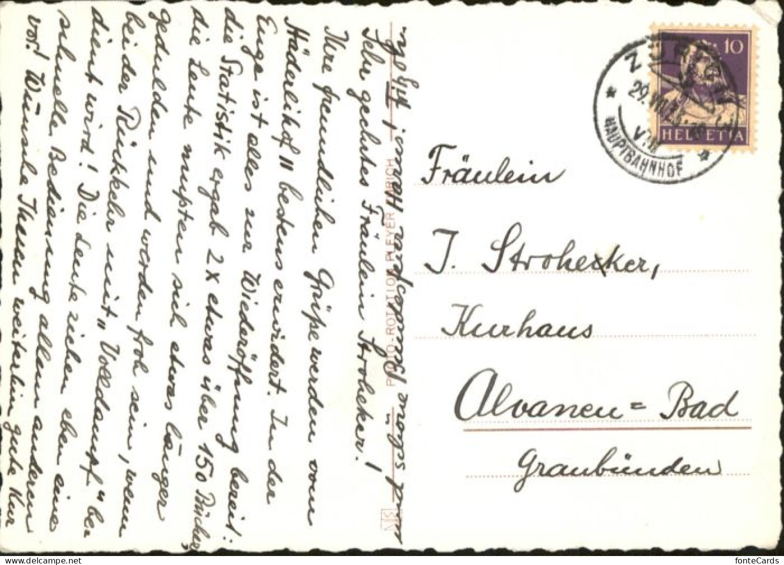 10847551 Zuerich Zuerich [Stempelabschlag] Geburtshaus Gottfried Keller X Zueric - Other & Unclassified
