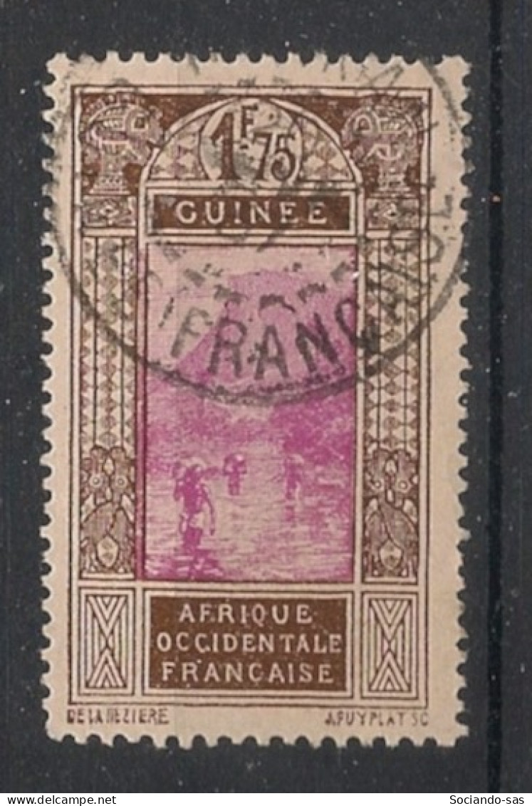 GUINEE - 1927-33 - N°YT. 113A - Gué à Kitim 1f75 Brun - Oblitéré / Used - Oblitérés