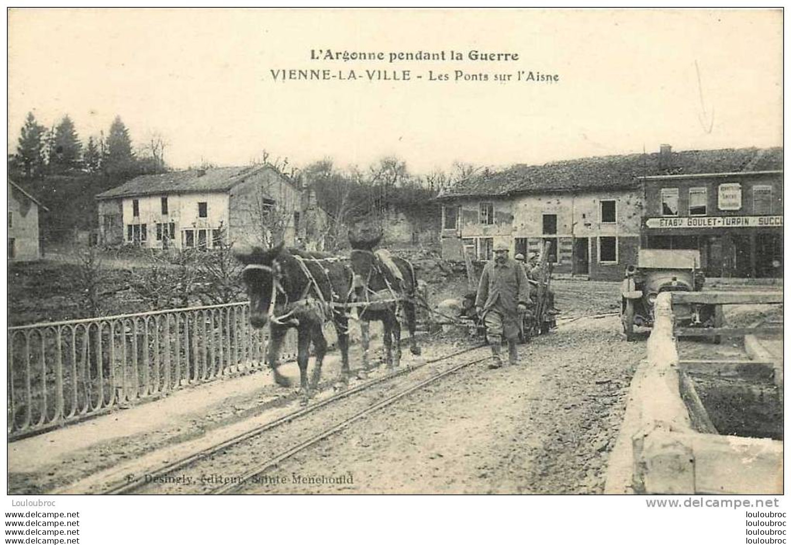 51 VIENNE LA VILLE LES PONTS SUR L'AISNE - Sonstige & Ohne Zuordnung