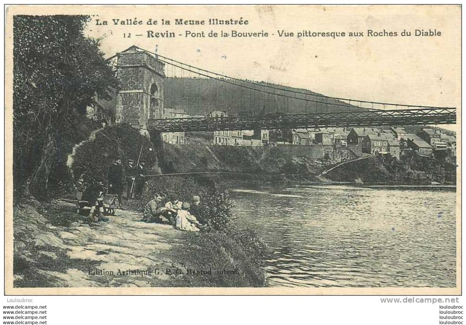 08 REVIN PONT DE LA BOUVERIE VUE PITTORESQUE AUX ROCHES DU DIABLE - Revin