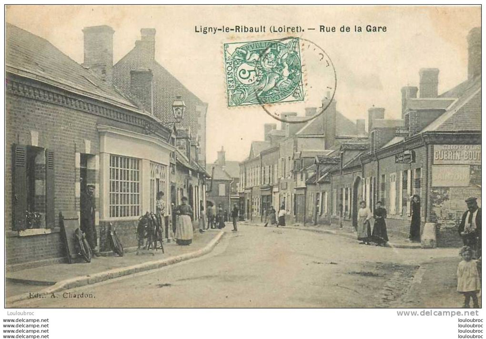 45 LIGNY LE RIBAULT RUE DE LA GARE - Autres & Non Classés