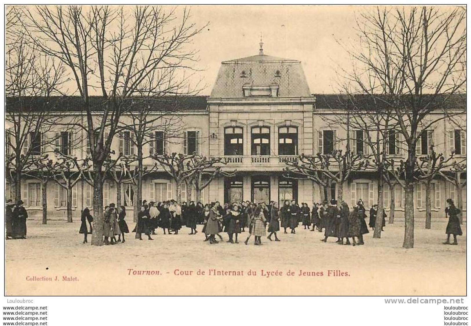 07 TOURNON COUR DE L'INTERNAT DU LYCEE DE JEUNES FILLES - Tournon