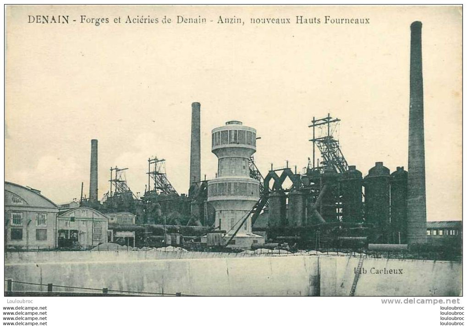 59 DENAIN FORGES DES ACIERIES DE DENAIN ANZIN NOUVEAUX HAUTS FOURNEAUX - Denain