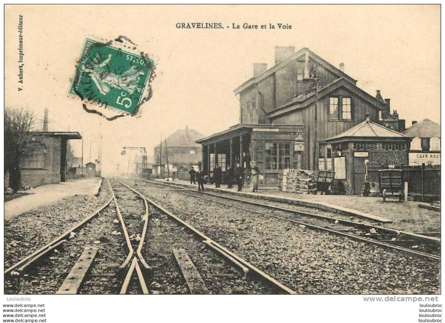 59 GRAVELINES LA GARE ET LA VOIE - Gravelines