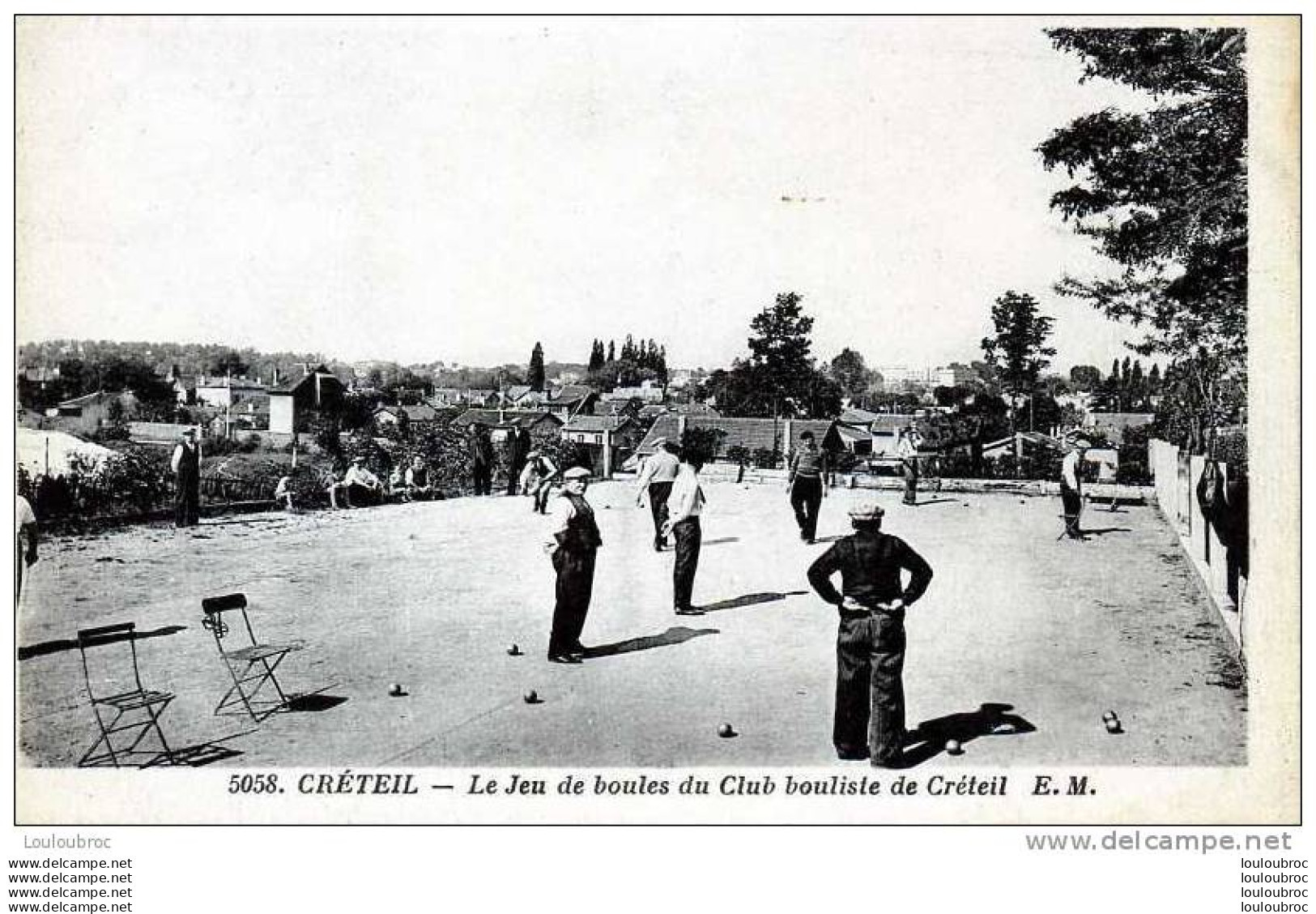 94 CRETEIL LE JEU DE BOULES DU CLUB BOULISTE DE CRETEIL EDIT MALCUIT - Creteil