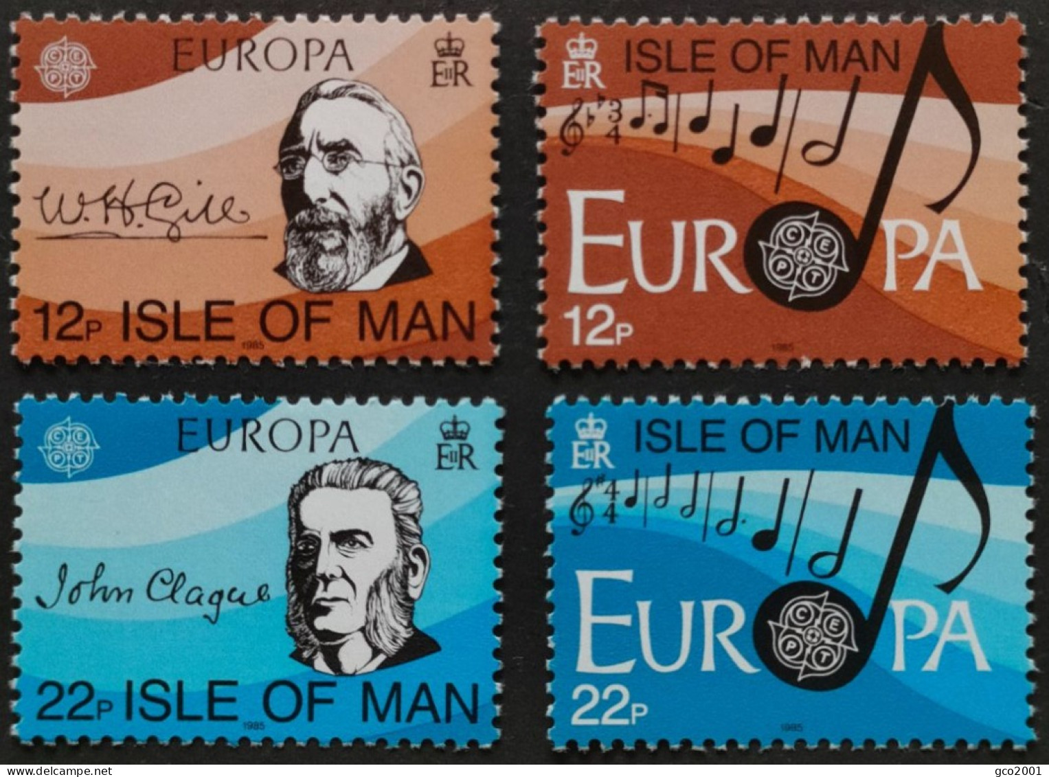 ILE DE MAN / YT 273 - 276 / MUSIQUE - W.H. GILL - J. CLAGUE - EUROPA / NEUFS ** / MNH - Musique