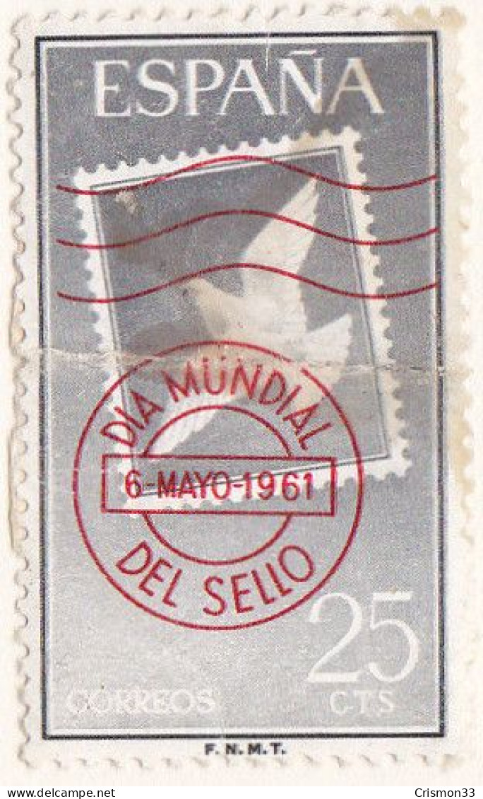 1961 - ESPAÑA - DIA MUNDIAL DEL SELLO - EDIFIL 1348 - Oblitérés