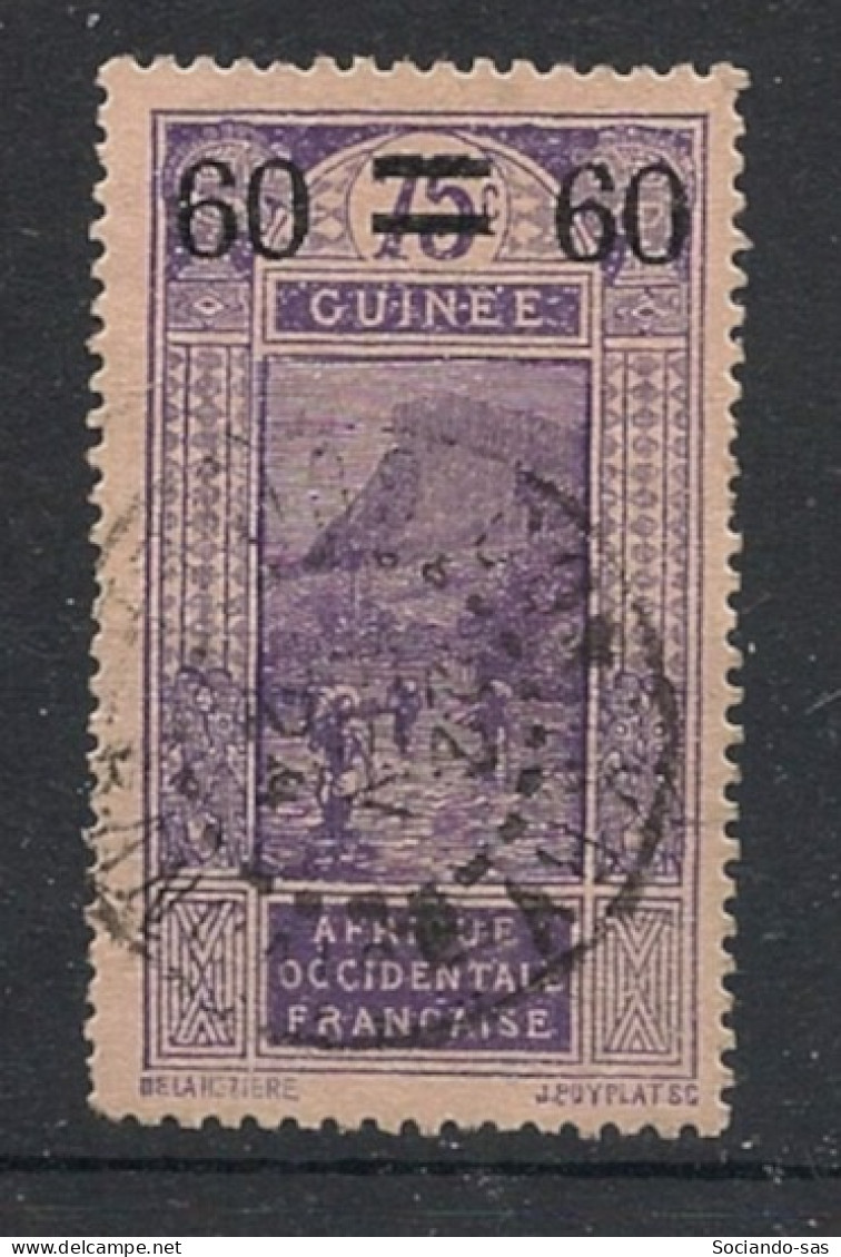 GUINEE - 1922-25 - N°YT. 81 - Gué à Kitim 60c Sur 75c - Oblitéré / Used - Used Stamps