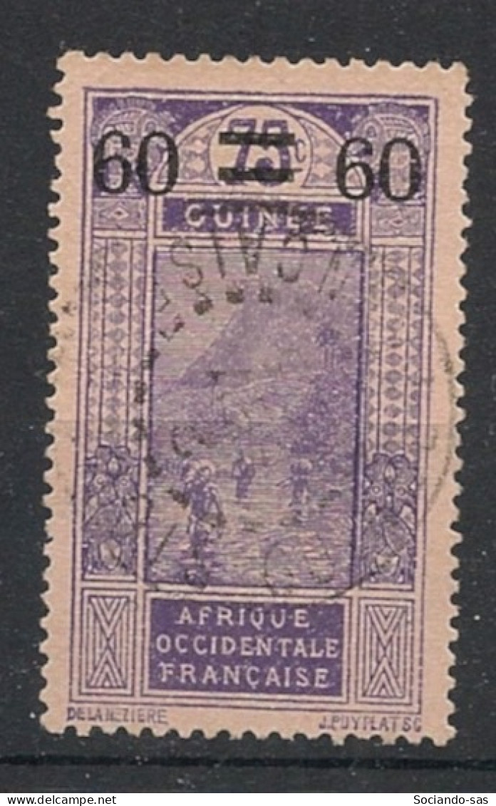 GUINEE - 1922-25 - N°YT. 81 - Gué à Kitim 60c Sur 75c - Oblitéré / Used - Gebraucht