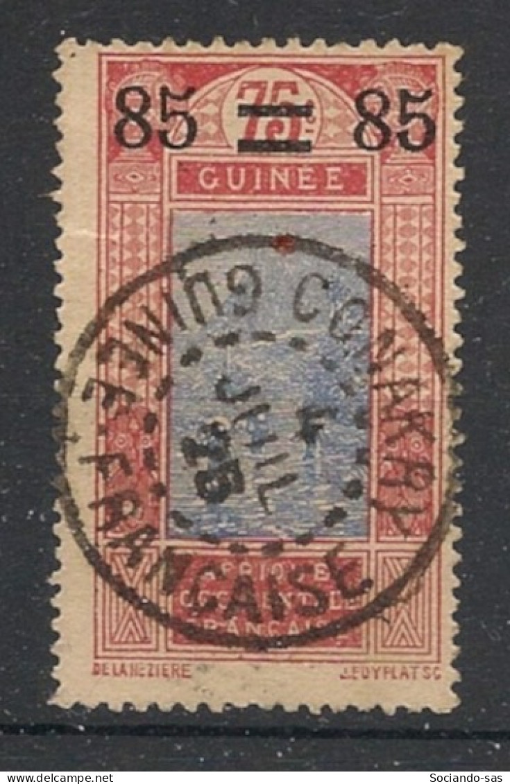 GUINEE - 1922-25 - N°YT. 83 - Gué à Kitim 85c Sur 75c - Oblitéré / Used - Used Stamps