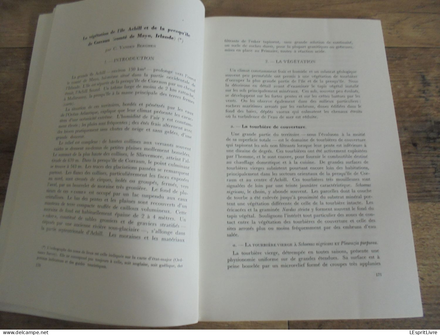 LES NATURALISTES BELGES N° 4 Année 1972 Régionalisme Irlande Tourbières Faune Oiseaux  Botanique Flore