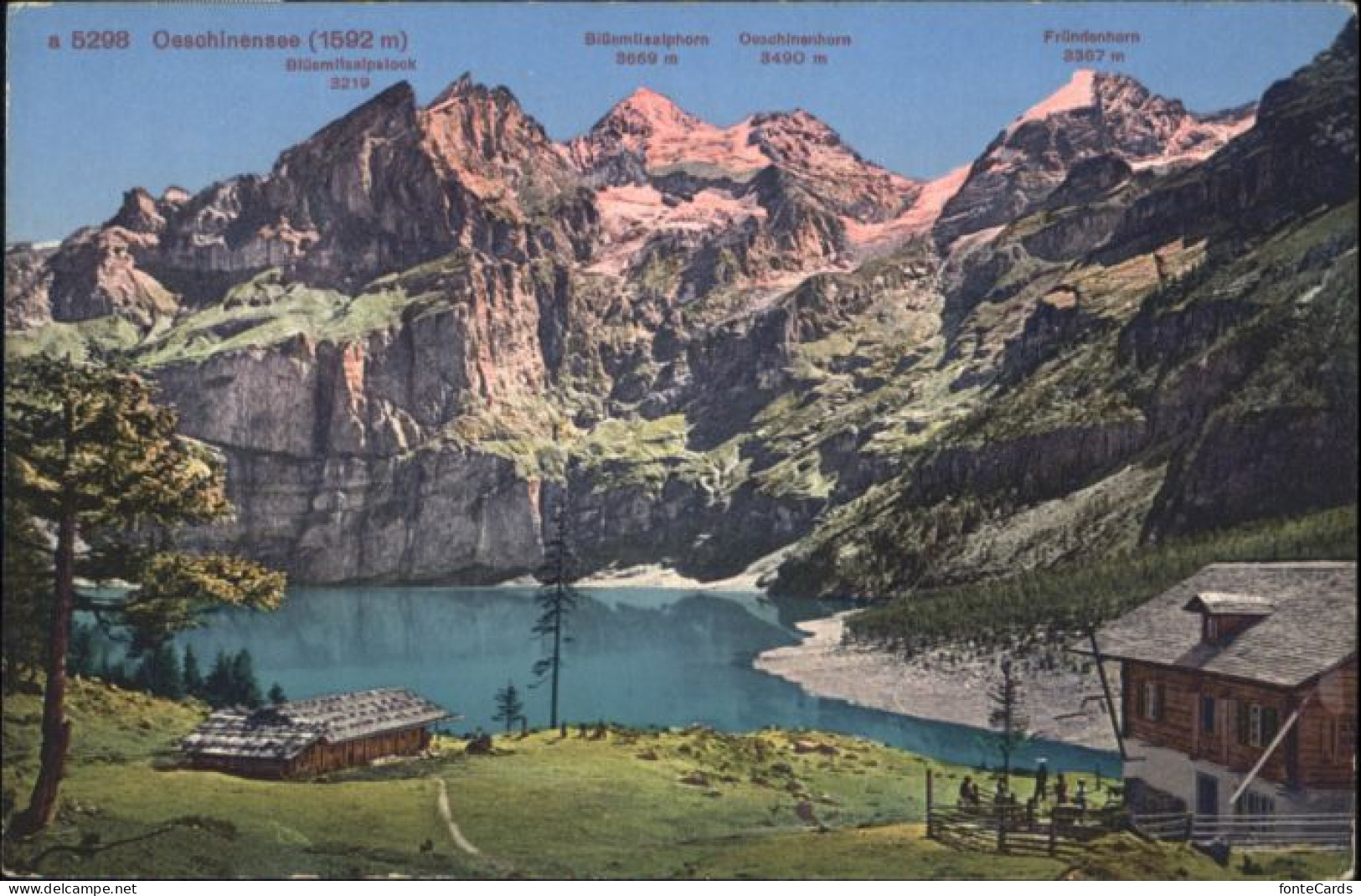 10847354 Oeschinensee Oeschinensee Bluemlisalphorn Fruendenhorn * Oeschinensee - Other & Unclassified