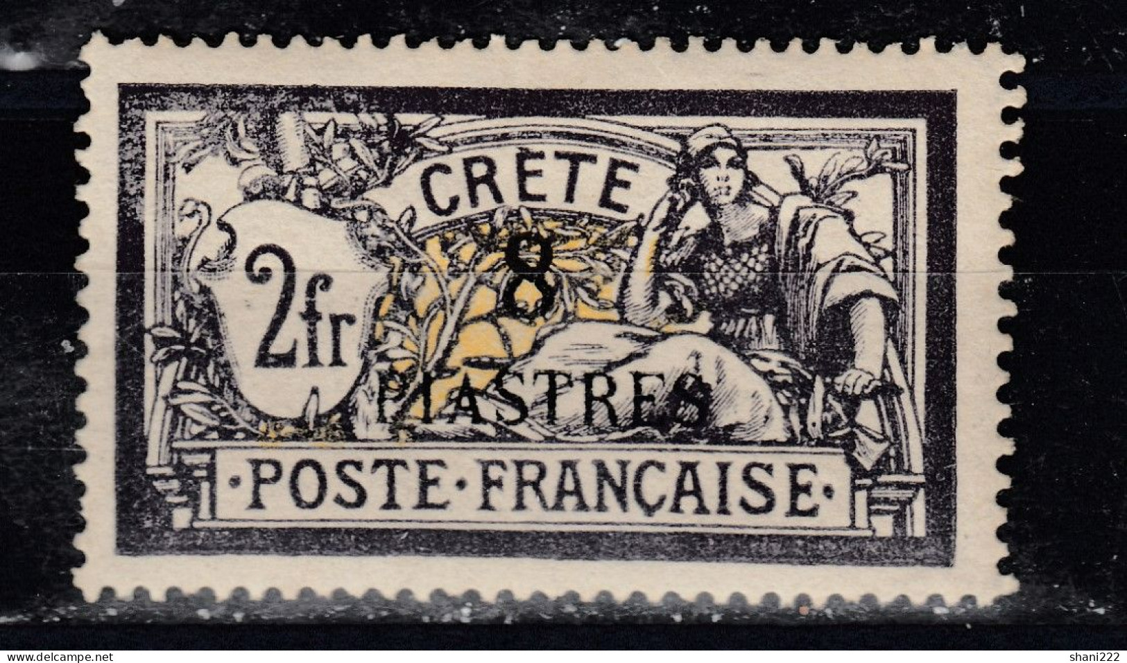 Crete 1903 - 8 Surcharge On 2 Fr. - LH (e-551) - Gebraucht