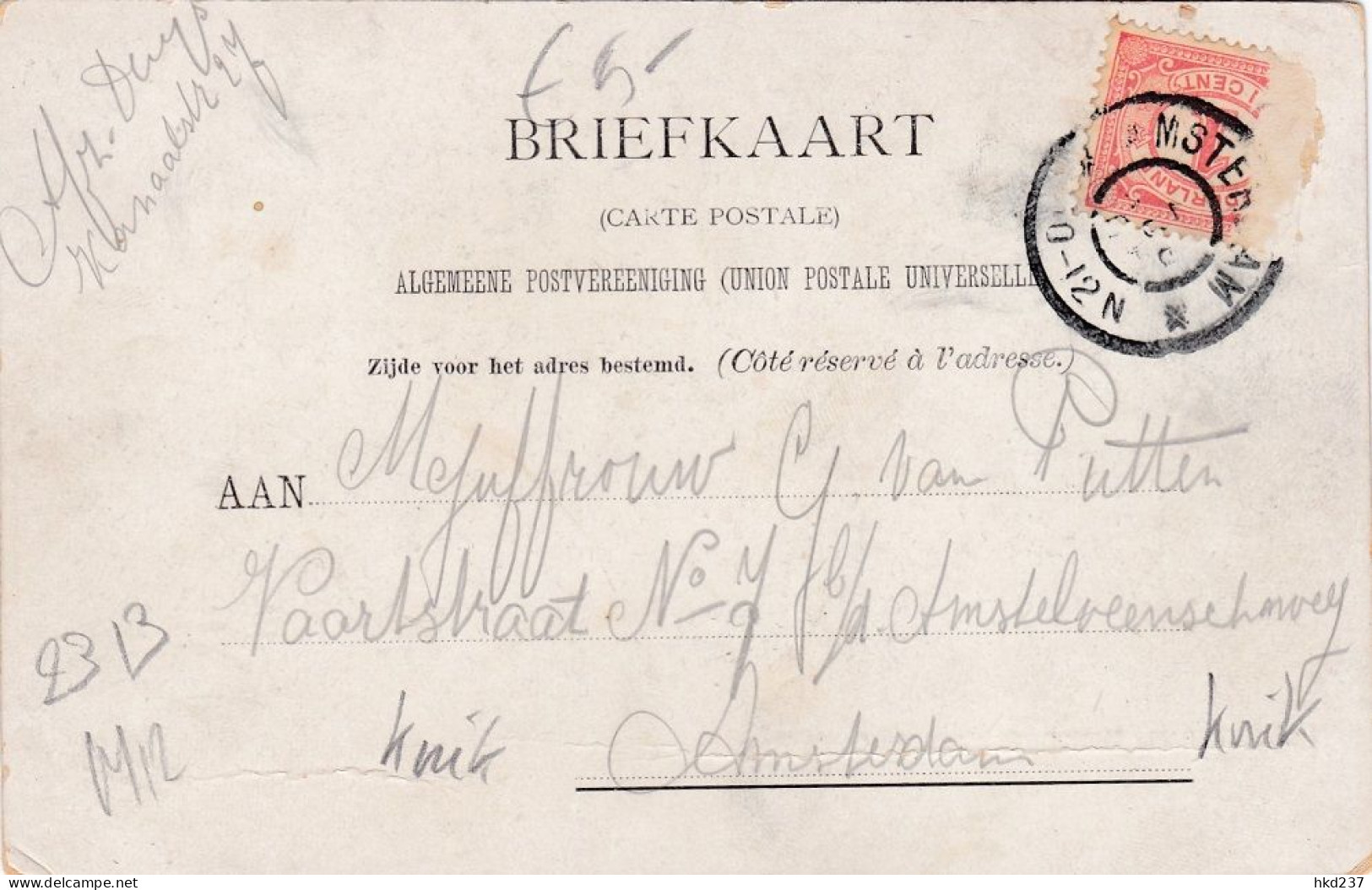 Amsterdam Herinnering Aan De Oude Beurs Levendig Rijtuigen Dakreclame Franziskaner Pilsner # 1903   2313 - Amsterdam