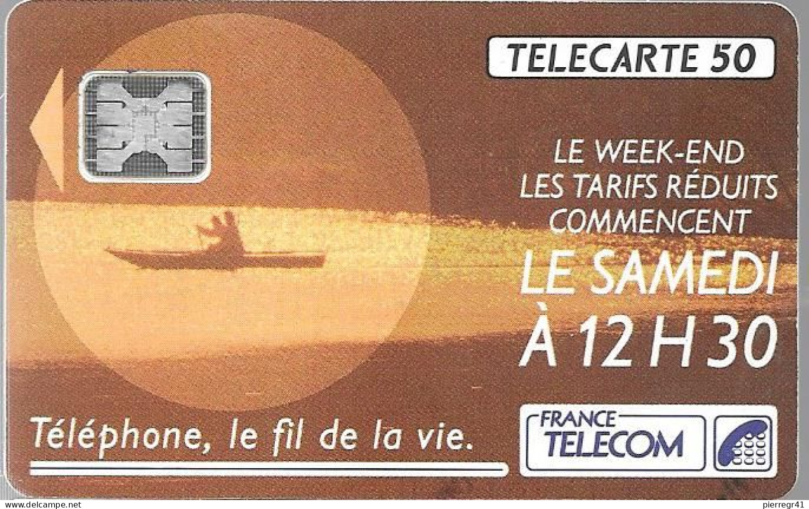 CARTE-PUBLIC-F209a-50U-12 /91-SC4-9N°  NOIR-TARIFS 12H30-N°C1C034482-UTILISE - TBE-RARE- - 1991