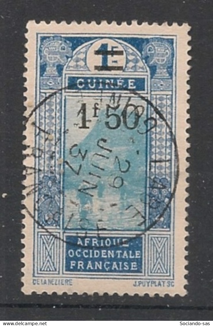 GUINEE - 1924-27 - N°YT. 103 - Gué à Kitim 1f50 Sur 1f - Oblitéré / Used - Used Stamps