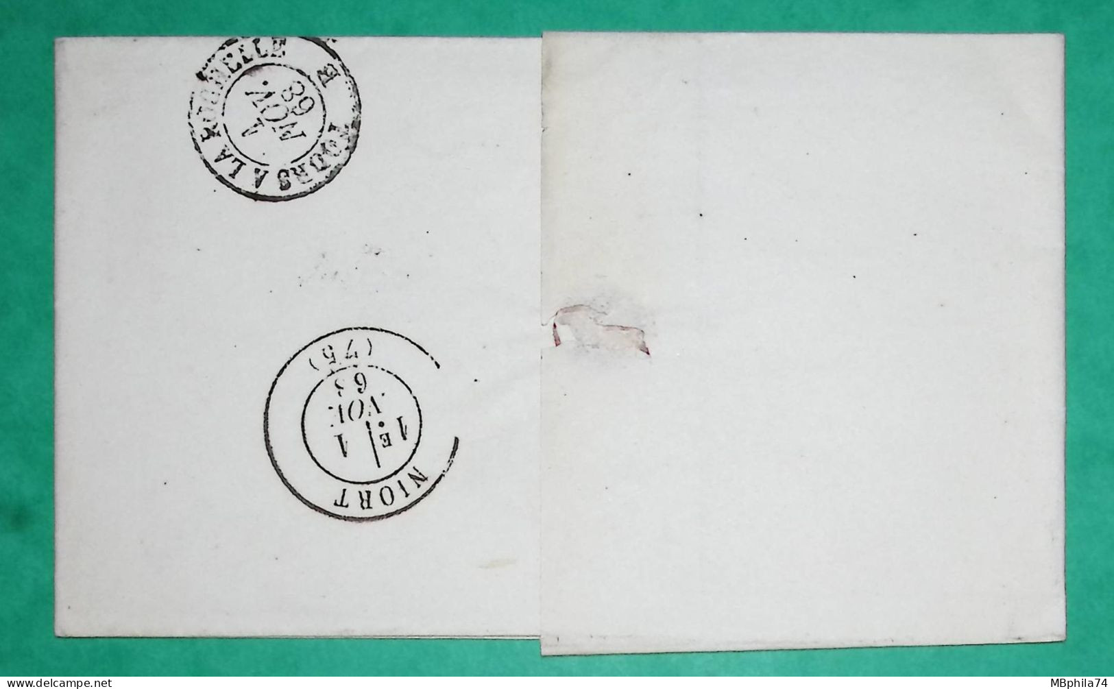 N°29 GC 3859 ST SEVERIN CHARENTE POUR NIORT DEUX SEVRES 1868 LETTRE COVER FRANCE - 1849-1876: Periodo Clásico