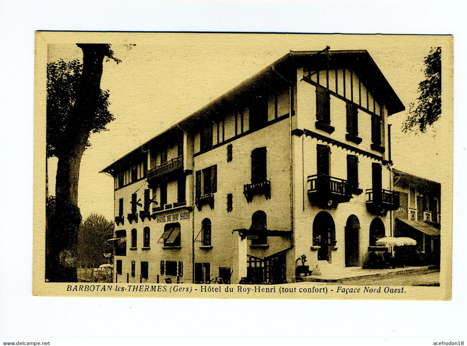 BARBOTAN-LES-THERMES - Hôtel Du Roy-Henri - Façade Nord Ouest - Barbotan