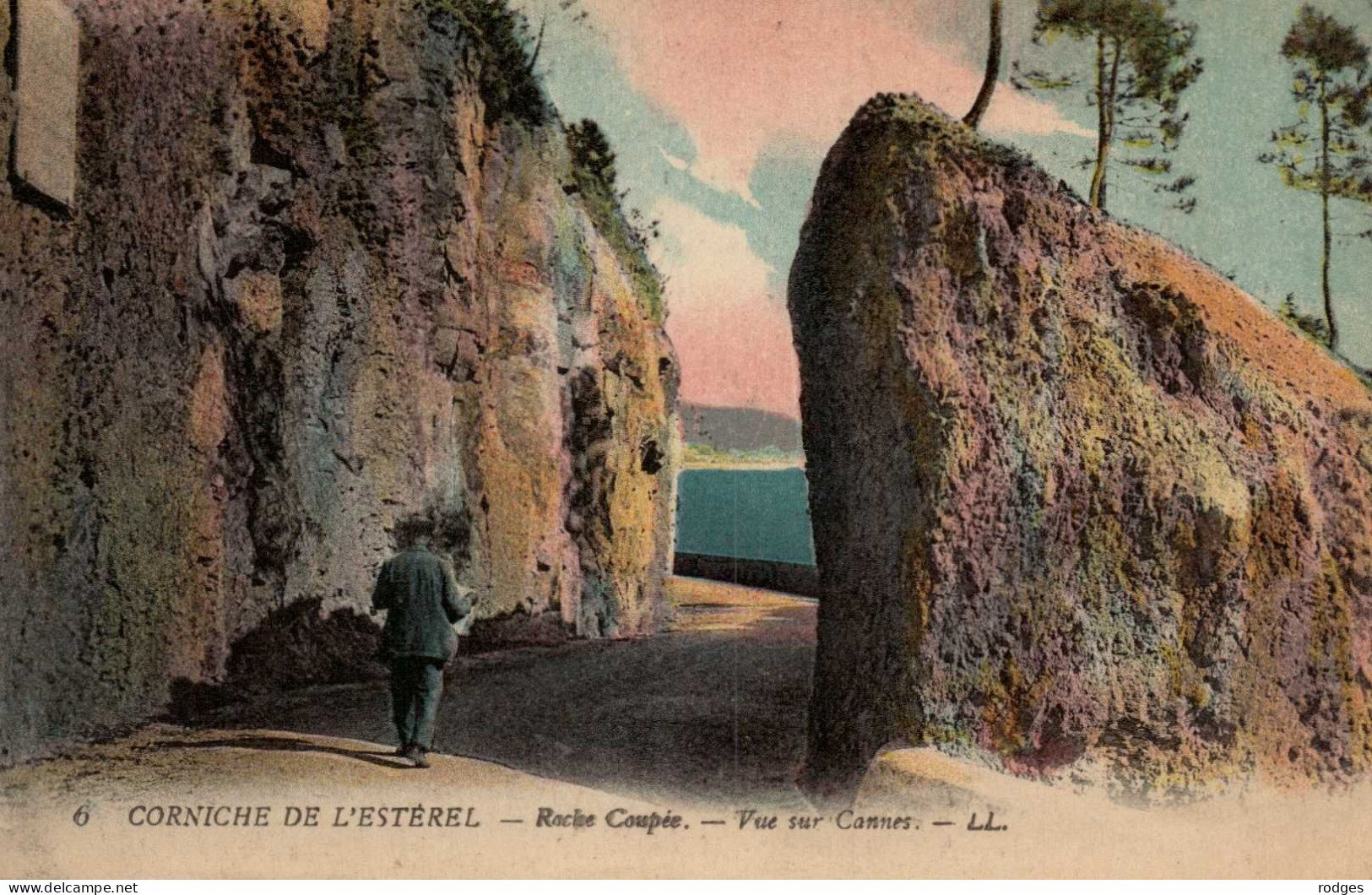 06 , Cpa Corniche De L'ESTEREL , 6 , Roche Coupée , Vue Sur Cannes (15397) - Other & Unclassified