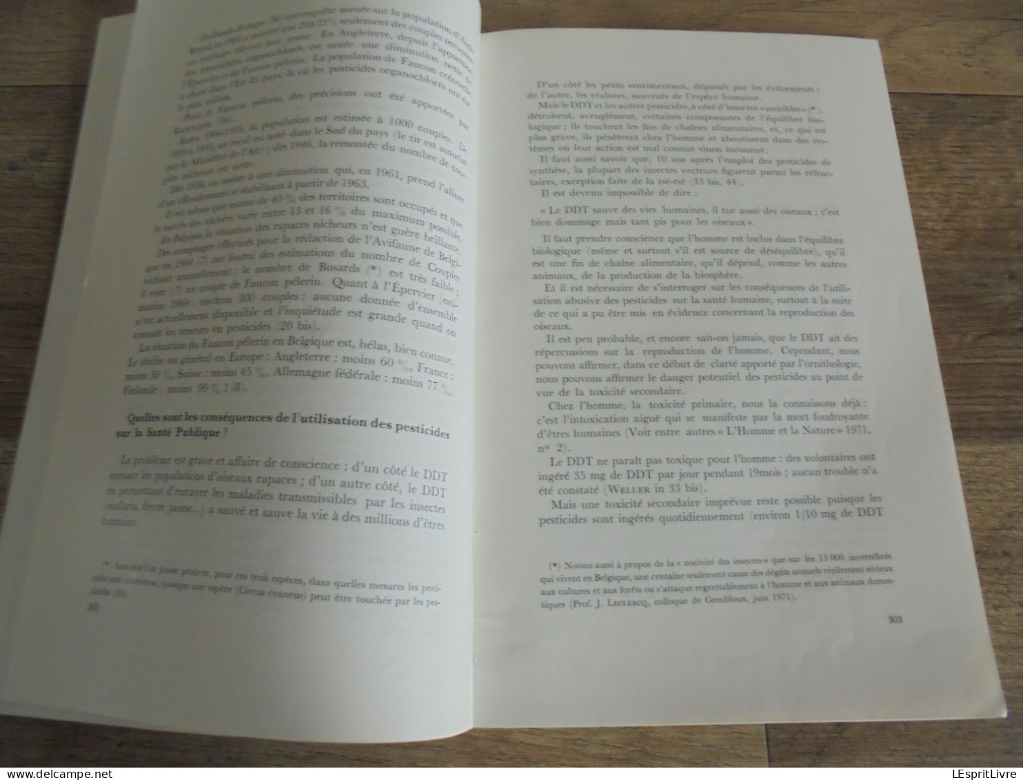 LES NATURALISTES BELGES N° 6 Année 1972 Régionalisme Pesticides Oiseaux De Proie Cotentin Végétation Botanique Flore - Belgique