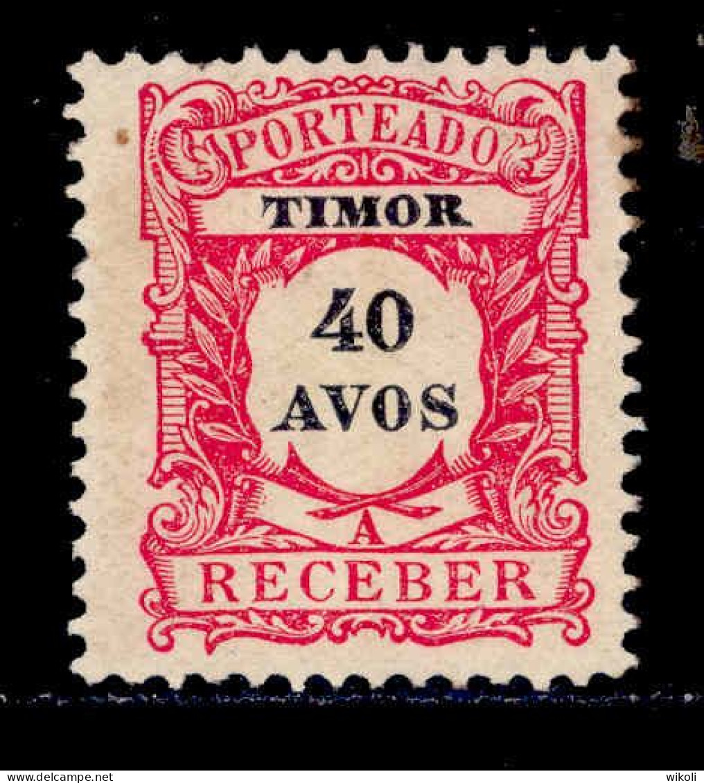 ! ! Timor - 1904 Postage Due 40 A - Af. P08 - NGAI - Timor