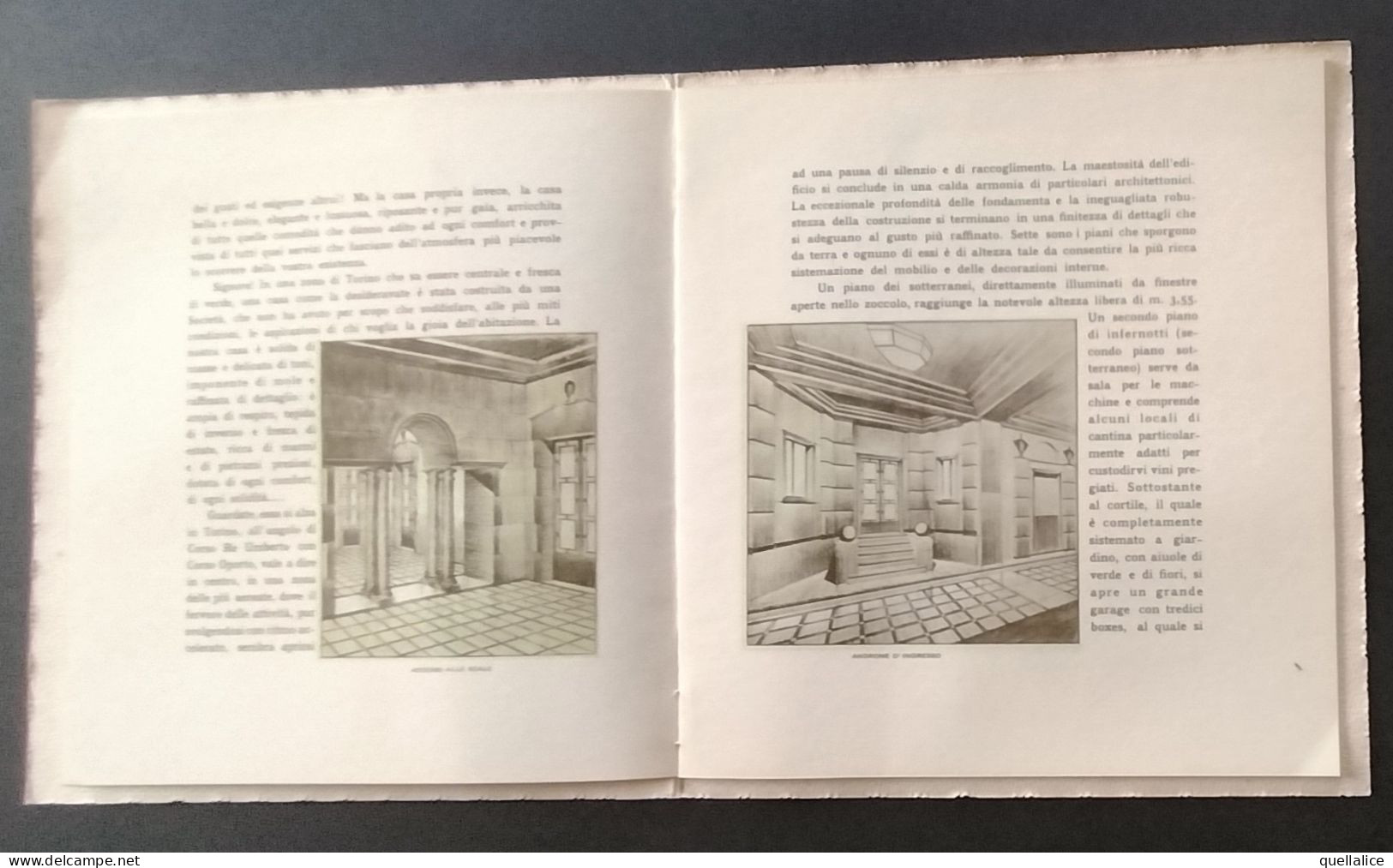 03938 "IL PROBLEMA DELLA CASA-IL PROGETTO DEL PALAZZO S.C.E.I.A.T.-TORINO-CSO RE UMBERTO ANG CSO MATTEOTTI" ORIG. - Architecture