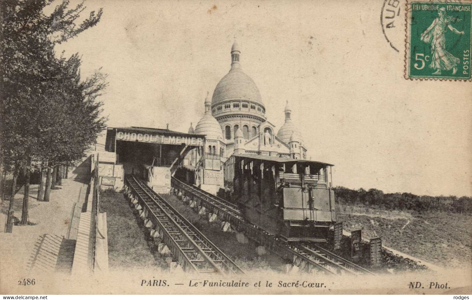 75 , Cpa PARIS , 2486 , Le Funiculaire Et Le Sacré Coeur (15399) - Sacré Coeur