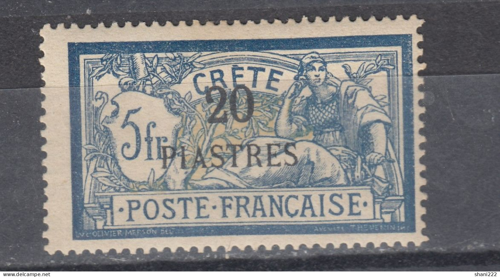 Crete 1903 - 20 Pt. Surcharge On 2 Fr. - MH (e-556) - Used Stamps