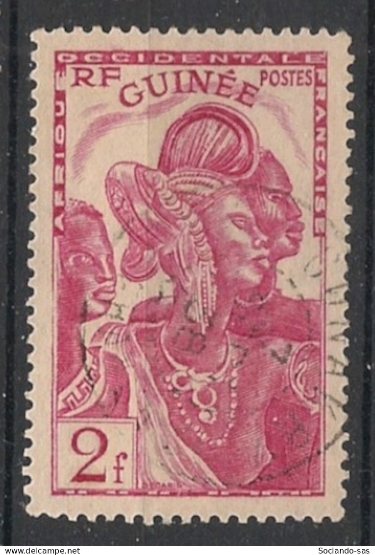 GUINEE - 1938 - N°YT. 142 - Guinéenne 2f Rose-lilas - Oblitéré / Used - Used Stamps