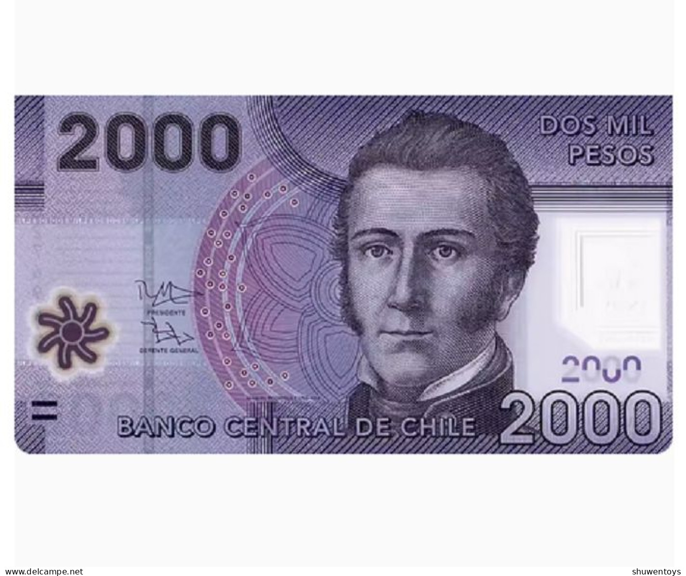 2016 Chile 2000 Pesos P-162f Banknotes UNC NEW - Chili