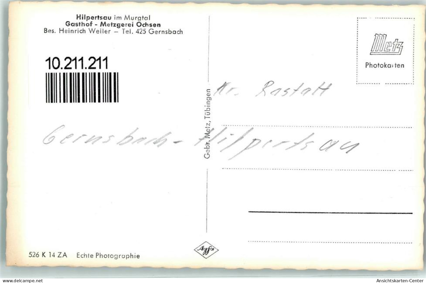10211211 - Hilpertsau , Murgtal - Rastatt