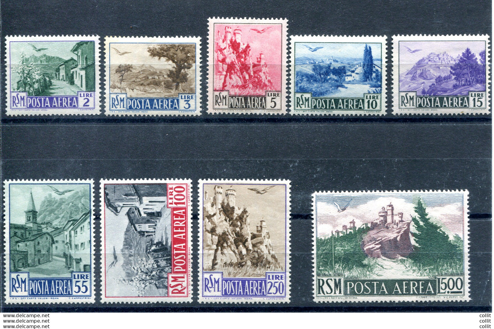 Posta Aerea "Veduta" Serie Completa Di Ottima Qualità - Unused Stamps