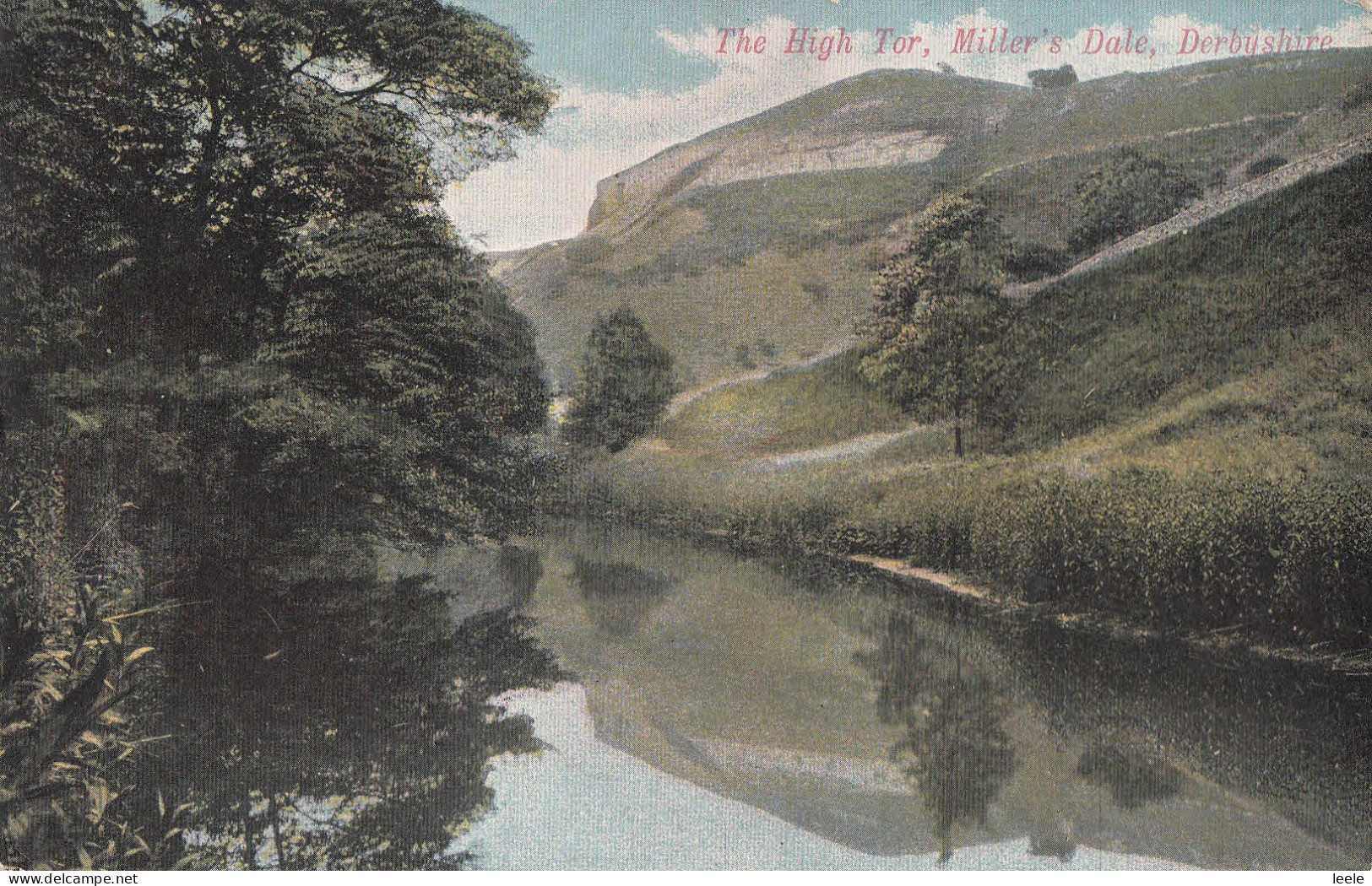 H92.  Vintage Postcard.  The High Tor,  Miller's Dale, Derbyshire - Derbyshire