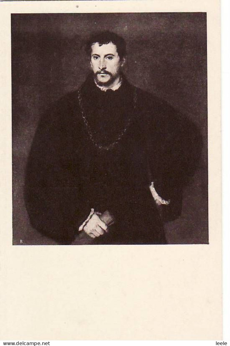 H82.  Vintage Postcard.  English Nobleman By Titian - Pintura & Cuadros