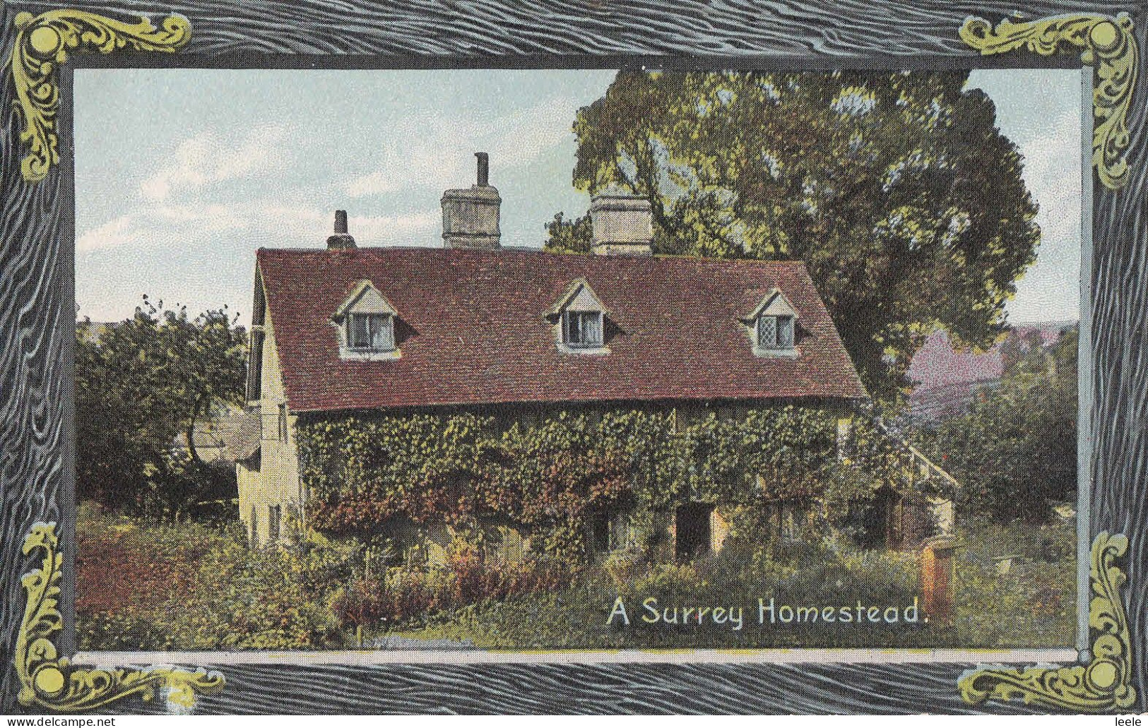 H77. Vintage Shurey Postcard.  A Surrey Homestead. - Surrey