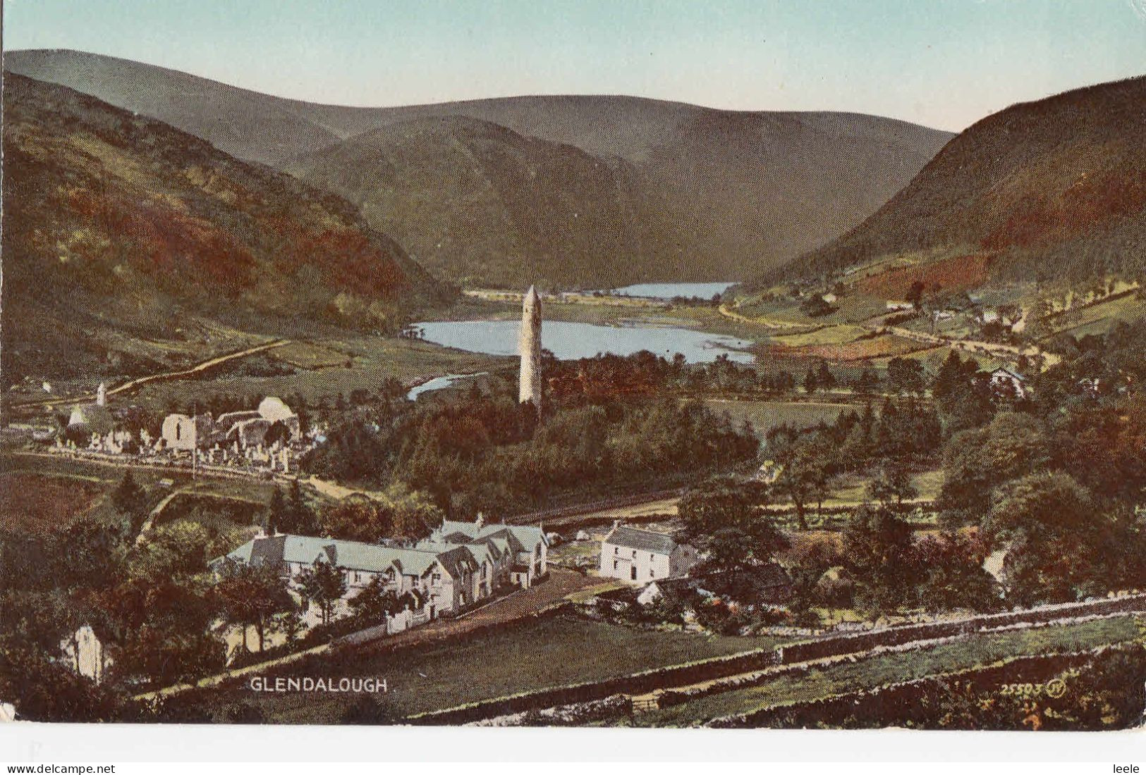 H74.  Vintage Valentines Postcard.  Glendalough.  Co. Wicklow. - Wicklow