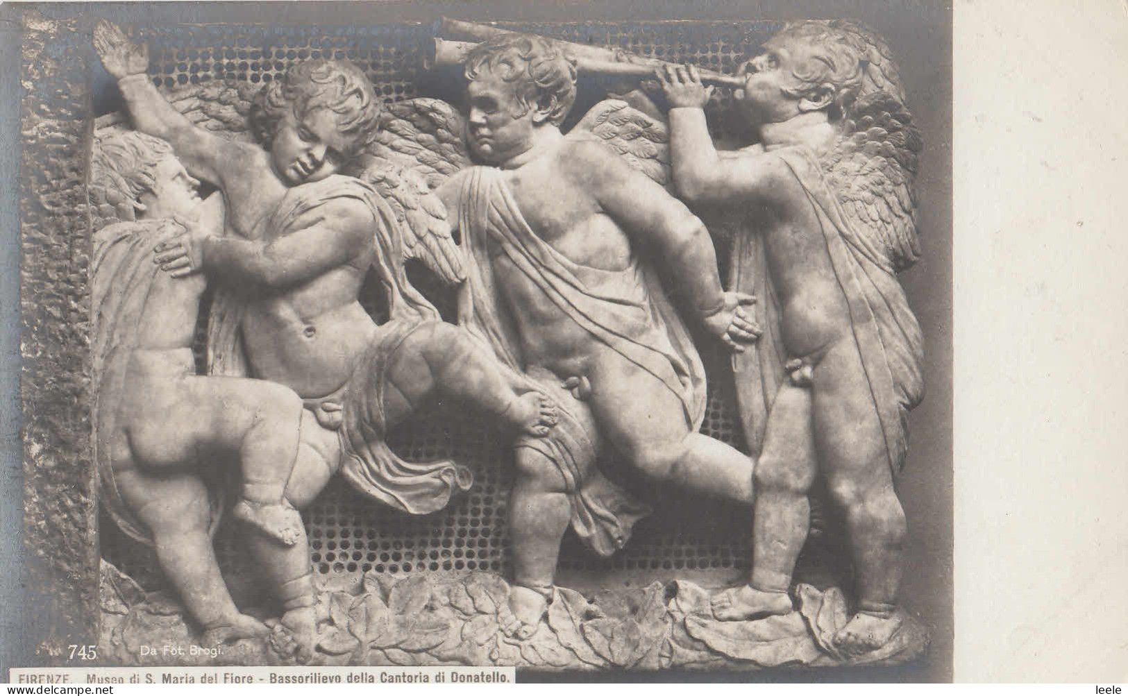 H51. Postcard.  Bas-relief By Donatellos Choir. Florence. - Objets D'art