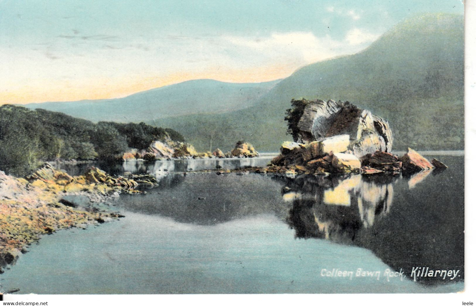 H27.  Vintage Postcard. Colleen Bawn Rock, Killarney. Co. Kerry, Ireland - Kerry