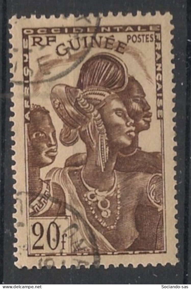 GUINEE - 1938 - N°YT. 146 - Guinéenne 20f Brun - Oblitéré / Used - Used Stamps