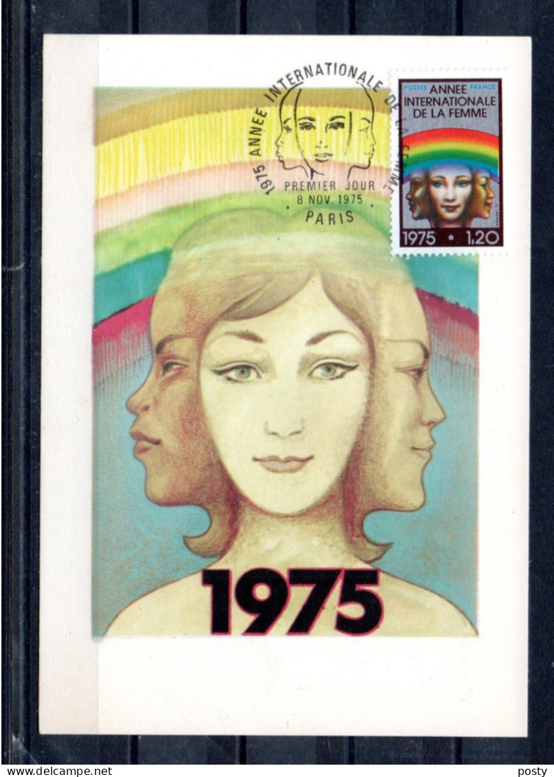 CARTE MAXIMUM - ANNEE INTERNATIONALE DE LA FEMME - EDITO 08/11/75 A PARIS - - 1970-1979