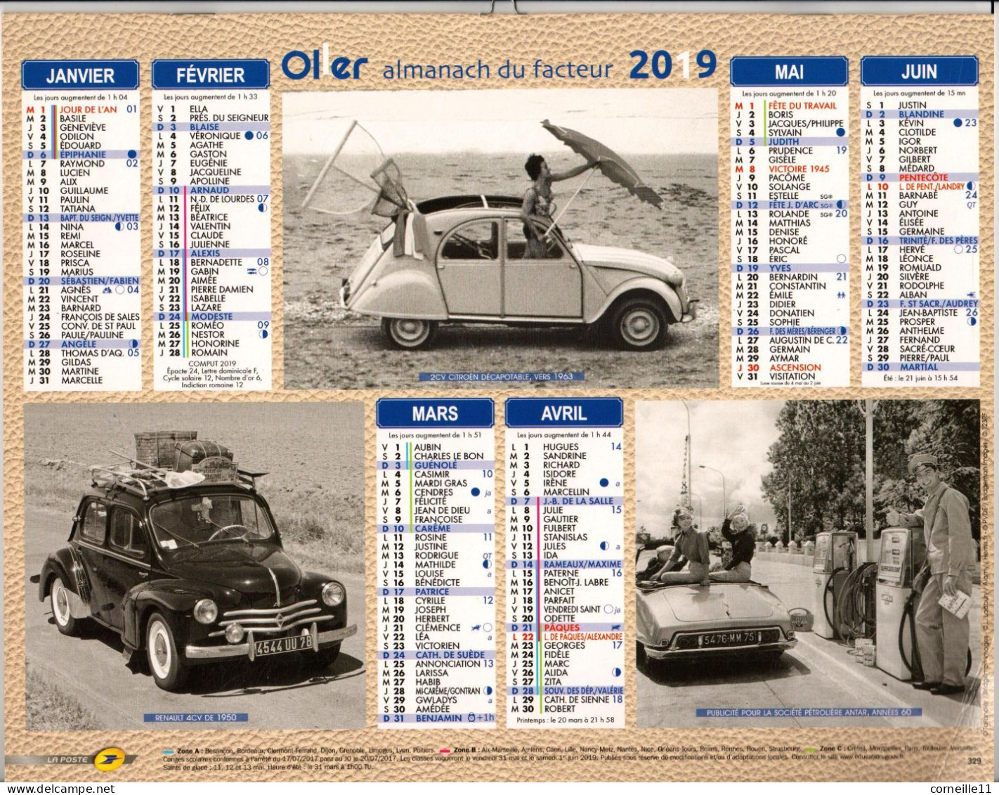 ALMANACH 2019 DU FACTEUR (AUDE) - Grand Format : 2001-...