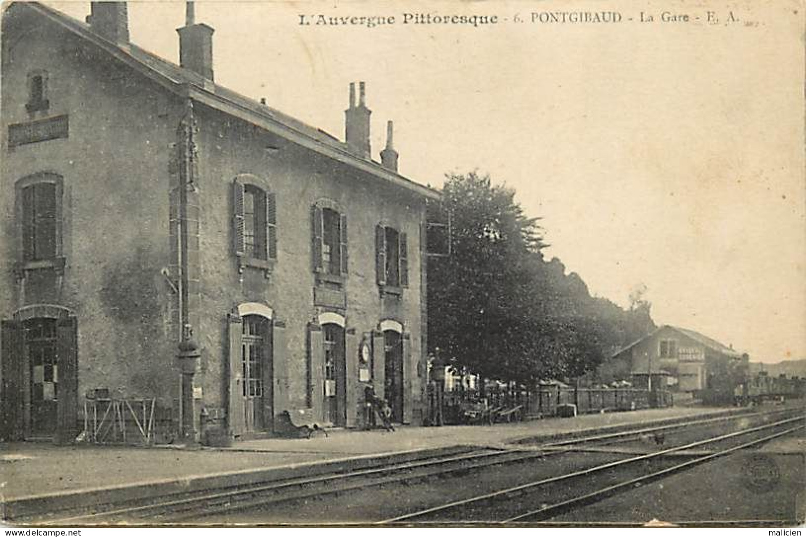 - Dpts Div. -ref-BN487- Puy De Dôme - Pontgibaud - La Gare - Interieur - Gares - Ligne De Chemin De Fer - - Other & Unclassified