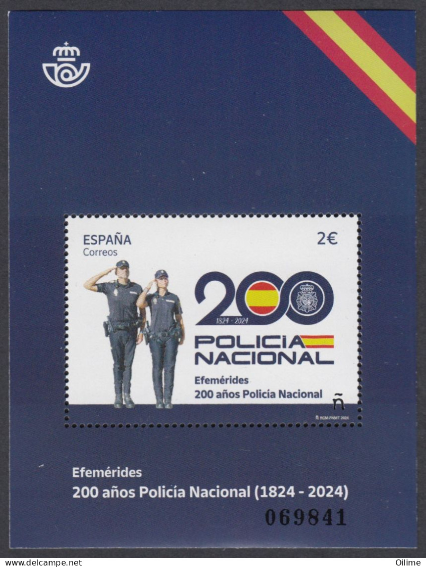 SPAIN 2024. POLICÍA NACIONAL. MNH. - Unused Stamps