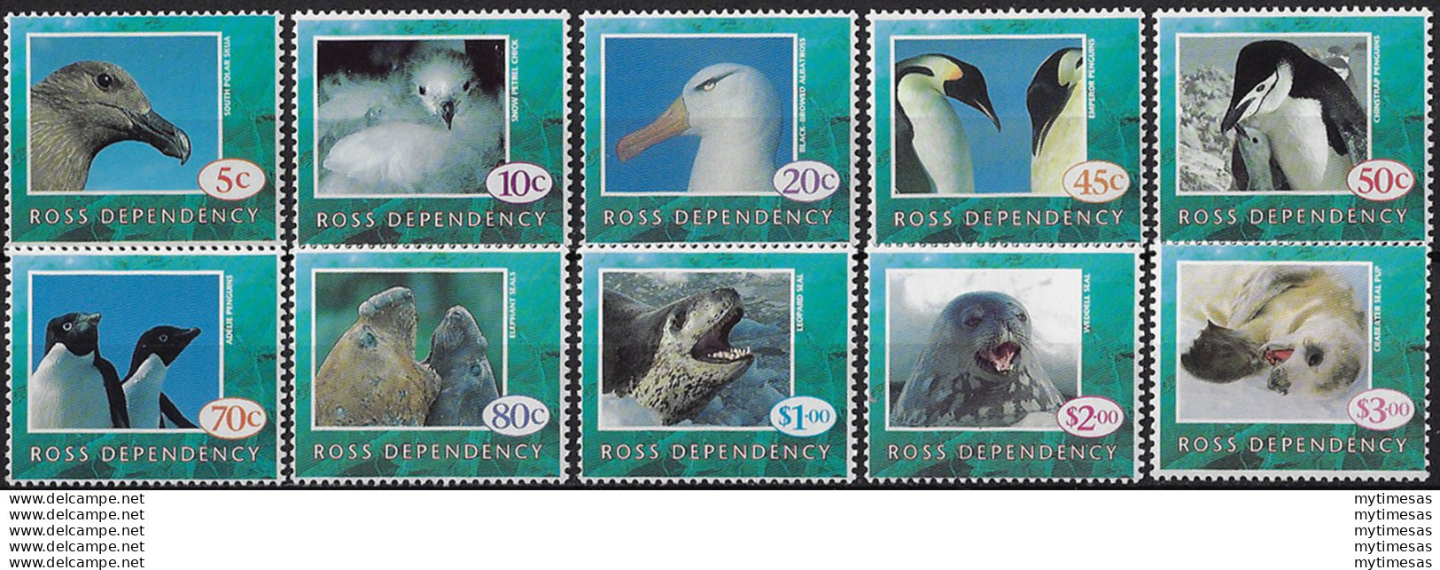 1994 Ross Dependency Antartic Wildlife 10v. MNH SG. N. 21/31 - Other & Unclassified