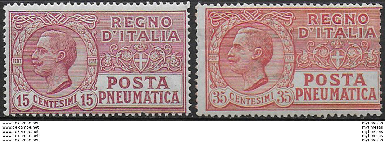 1927-28 Italia Pneumatica Nuovi Valori 2v. Mc MNH Sassone N. 12/13 - Sonstige & Ohne Zuordnung