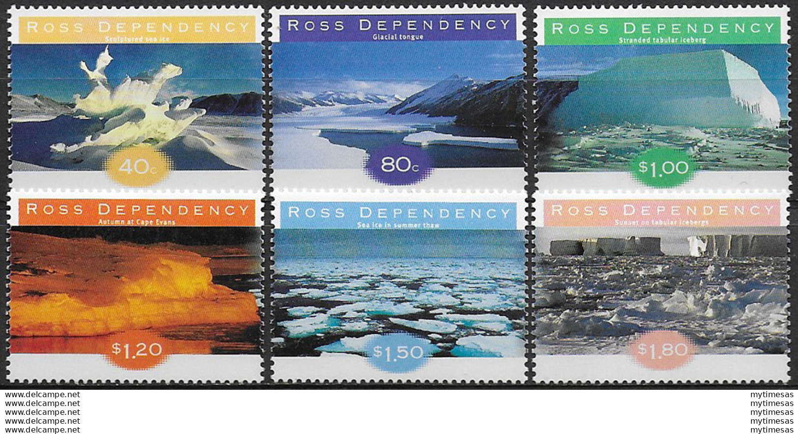 1997 Ross Dependency  Ice Formation 6v. MNH SG. N. 54/59 - Sonstige & Ohne Zuordnung