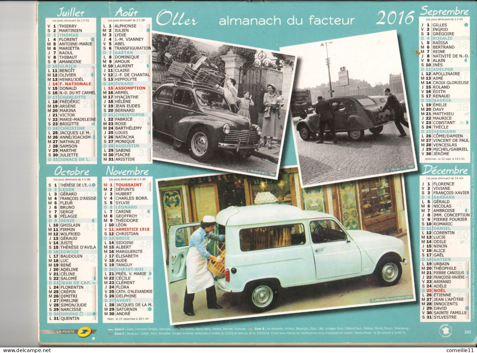 ALMANACH 2016 DU FACTEUR (AUDE) - Grand Format : 2001-...