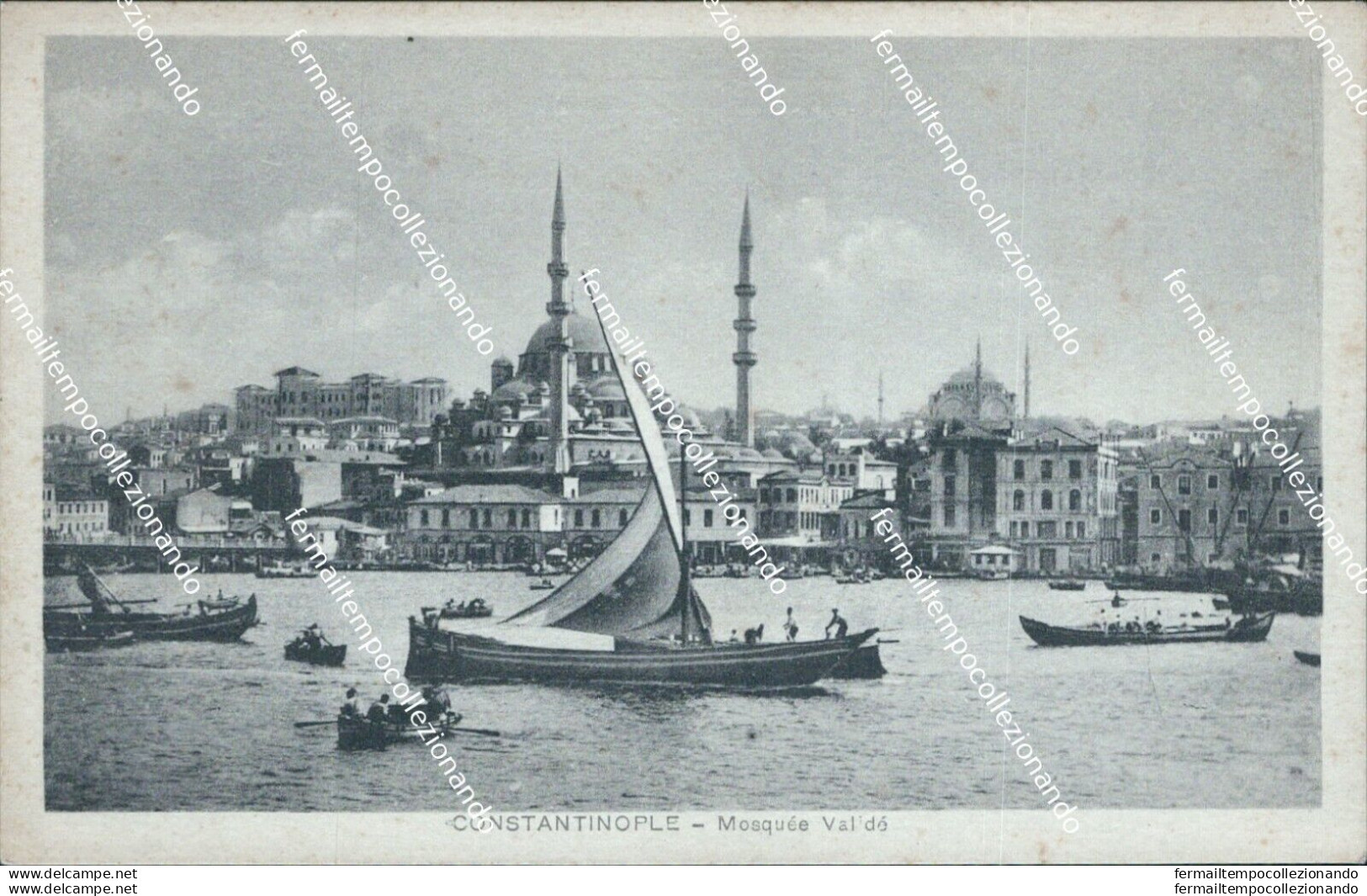 Cf501 Cartolina Constantinople Mosque Turchia Turkey - Altri & Non Classificati