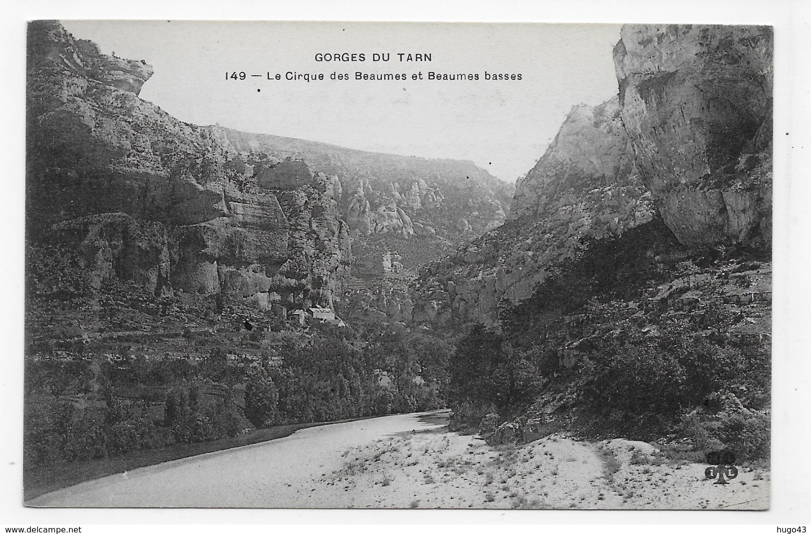 GORGES DU TARN - N° 149 - LE CIRQUE DES BEAUMES ET BEAUMES BASSES - CPA NON VOYAGEE - Gorges Du Tarn